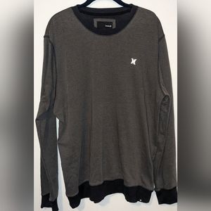 Hurley x Nike Dri-Fit Sweatshirt Mens XL Gray Pullover Crew Neck Casual Men